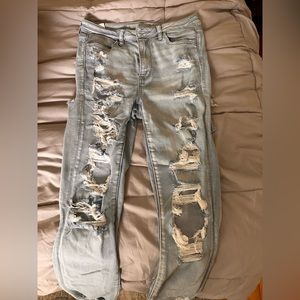 American eagle ripped skinny jeans